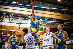 Basketball, bet-at-home Basketball Superliga 2021/22, Platzierungsrunde Spiel 4, Oberwart Gunners, SKN St. Pölten, 