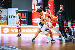 Basketball, Win2Day Superliga 2022/23, Grunddurchgang 1.Runde, Supercup, BC GGMT Vienna, Gmunden Swans, Toni Blazan (10), Bogic Vujosevic (5)