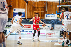 Basketball, bet-at-home Basketball Superliga 2020/21, Grunddurchgang, 18. Runde, Oberwart Gunners, Traiskirchen Lions, Filip Kukic (11)