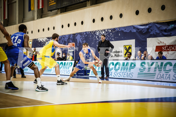 Basketball, bet-at-home Basketball Superliga 2019/20, Viertelfinale 4. Spiel, SKN St. Pölten Basketball, Oberwart Gunners, Jonathan Knessl (12)