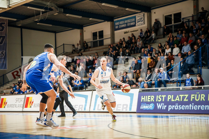 Basketball, Admiral Basketball Superliga 2019/20, Platzierungsrunde 3.Runde, Oberwart Gunners, Gmunden Swans, Sebastian Käferle (7)