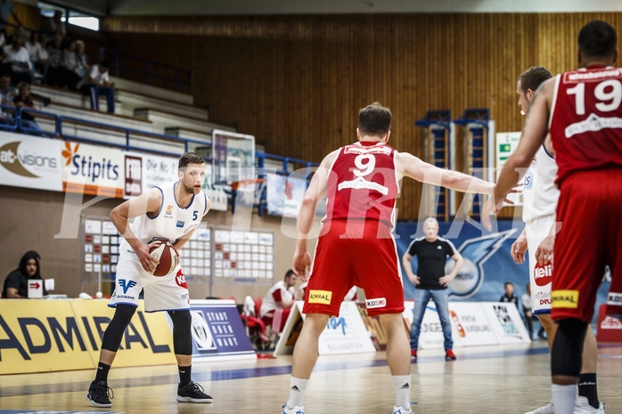 Basketball, ABL 2018/19, Playoff VF Spiel 1, Oberwart Gunners, BC Vienna, Andrius Mikutis (5)