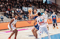 Basketball, Basketball Austria Cup 2023/24, VF Spiel 7, Oberwart Gunners, Dragonz Eisenstadt, James Graham (11), Mario Spaleta (15), Magdy Aboud-Ahmed(6)