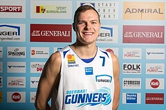 Basketball, ABL 2017/18, Teampictures, Oberwart Gunners, , Sebastian Käferle (7)