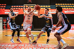 Basketball, Win2Day Superliga 2022/23, 4. Platzierungsrunde, BC Vienna, Gmunden Swans, Enis Murati (44)
