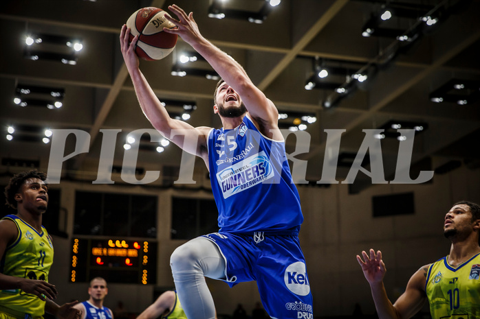 Basketball, bet-at-home Basketball Superliga 2020/21, Grunddurchgang 3.Runde, UBSC Graz, Oberwart Gunners, Ignas Fiodorovas (5)