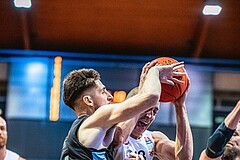 Basketball, Win2Day Superliga 2022/23, Grunddurchgang 5.Runde, BC GGMT Vienna, Raiffeisen Flyers Wels, Elvir Jakupovic (21), Stefan Savic (13)