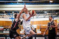 Basketball, bet-at-home Basketball Superliga 2020/21, Grunddurchgang, 4. Runde, Oberwart Gunners, Raiffeisen Flyers Wels, Sebastian Käferle (7)