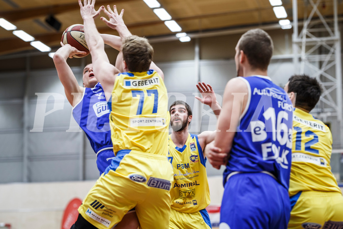 Basketball, Admiral Basketball Superliga 2019/20, Grunddurchgang 15.Runde, SKN St. Pölten Basketball, Oberwart Gunners, Sebastian Käferle (7)