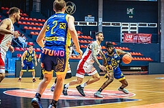 Basketball, Win2Day Superliga 2022/23, Viertelfinale Spiel 1, BC Vienna, UBSC Graz, Ivan Siriscevic (17), Issac James Vann Jr (13)