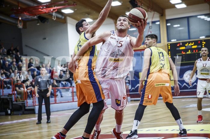 Basketball, Admiral Basketball Superliga 2019/20, Grunddurchgang 3.Runde, Traiskirchen Lions, UBSC Graz, Matija Radanovic (15)