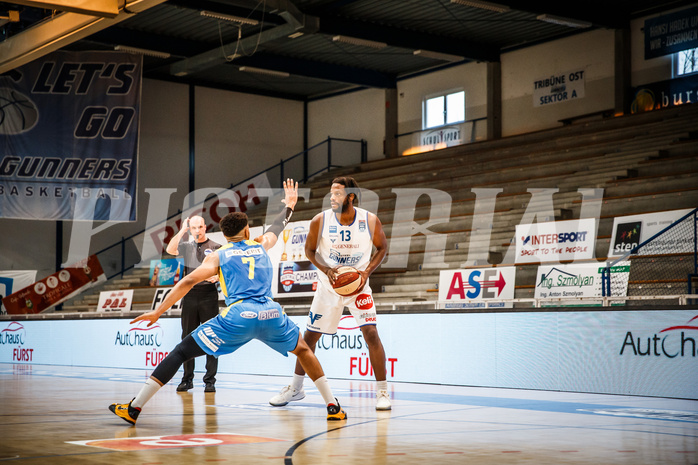Basketball, bet-at-home Basketball Superliga 2020/21, Viertelfinale Spiel 1, Oberwart Gunners, SKN St. Pölten, Quincy Diggs (13)