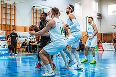 Basketball, Basketball Zweite Liga 2022/23 Playoff, Viertelfinale Spiel 2, Union Deutsch Wagram, Raiders Tirol, Mansata Cisse (8)