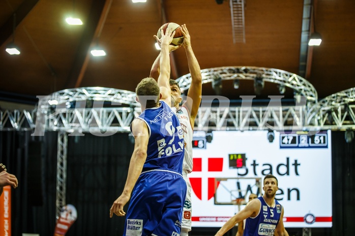 Basketball, Admiral Basketball Superliga 2019/20, Grunddurchgang 5.Runde, BC Vienna, Oberwart Gunners, Stjepan Stazic (7); Edi Patekar (9)