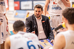 Basketball, Basketball Superliga 2022/23, 1. Platzierungsrunde, Oberwart Gunners, Gmunden Swans, Horst Leitner (Coach)