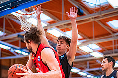 Basketball, Basketball Zweite Liga 2022/23, Playoff Viertelfinale Spiel 3, Mistelbach Mustangs, Wörthersee Piraten, Ian Moschik (20)