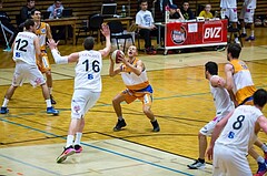 Basketball, 2.Bundesliga, Grunddurchgang 8.Runde, Mattersburg Rocks, BBU Salzburg, Vilius Sermokas (9)