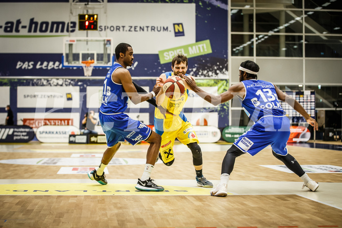 Basketball, bet-at-home Basketball Superliga 2019/20, Viertelfinale 2. Spiel, SKN St. Pölten Basketball, Oberwart Gunners, Lukas Böck (13)