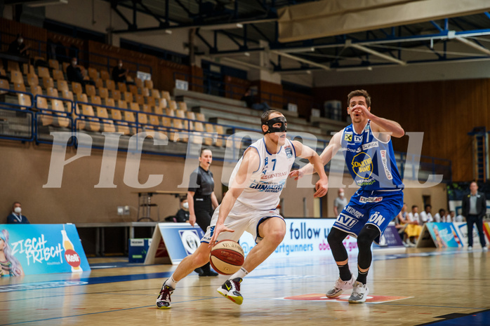 Basketball, bet-at-home Basketball Superliga 2020/21, Platzierungsrunde, 1. Runde, Oberwart Gunners, Gmunden Swans, Sebastian Käferle (7)