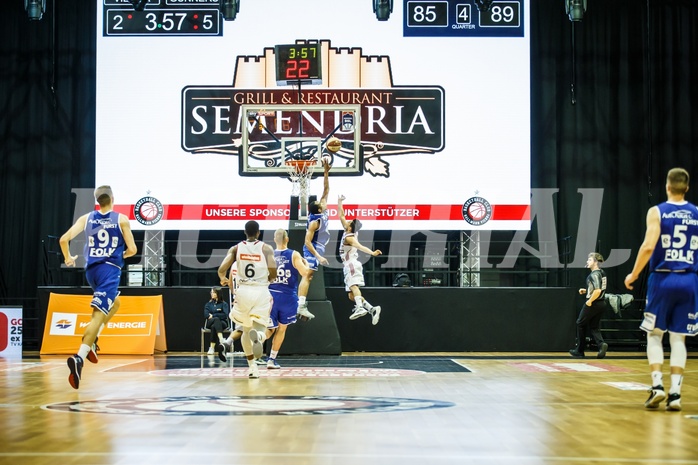 Basketball, Admiral Basketball Superliga 2019/20, Grunddurchgang 5.Runde, BC Vienna, Oberwart Gunners, Lawrence Alexander (6); Mustafa Hassan Zadeh (5)