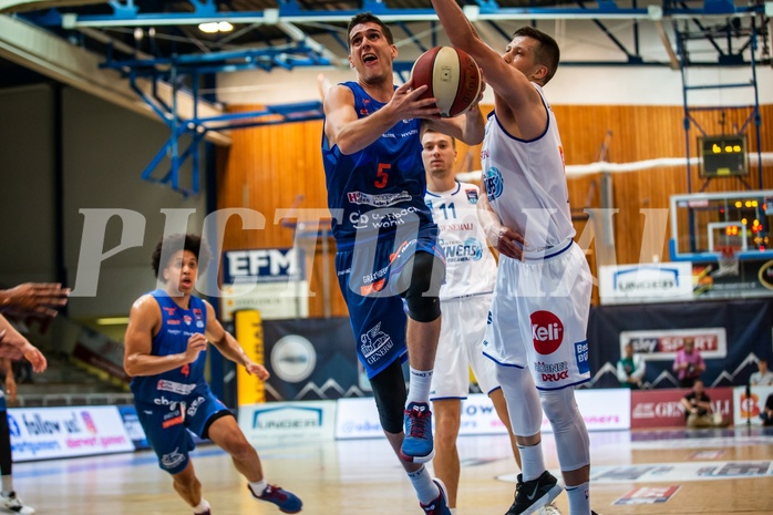 Basketball, Admiral Basketball Superliga 2019/20, Grunddurchgang 1.Runde, UNGER STEEL Gunners Oberwart, Kapfenberg Bulls, Bogic Vujosevic (5)