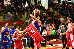 Basketball Superliga 2019/20, Grunddurchgang 8.Runde Flyers Wels vs. Kapfenberg, Thomas Csebits (4), Benjamin Blazevic (12)


