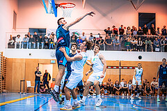 Basketball, Austria Cup 2022/23, Achtelfinale, Union Deutsch Wagram Alligators, Vienna D.C. Timberwolves, Nemanja Nikolic (6), Simon Marek (11)