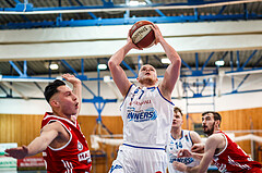 Basketball, Admiral Basketball Superliga 2019/20, Grunddurchgang 14.Runde, Oberwart Gunners, BC Vienna, Sebastian Käferle (7)