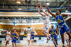 Basketball, bet-at-home Basketball Superliga 2020/21, Grunddurchgang, 12. Runde, Oberwart Gunners, UBSC Graz, Sebastian Käferle (7)