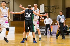 Basketball, 2.Bundesliga, Grunddurchgang 15.Runde, Mattersburg Rocks, Basket Flames, Corey HALLETT (16), Tobias Stadelmann (12)