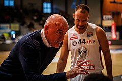 Basketball, win2day Basketball Superliga 2022/23, Grunddurchgang Runde 4, Oberwart Gunners, BC Vienna, Aramis Naglic (Head Coach)