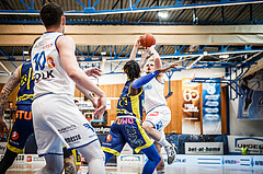 Basketball, bet-at-home Basketball Superliga 2021/22, Platzierungsrunde Spiel 8, Oberwart Gunners, UBSC Graz, Renato Poljak (16)