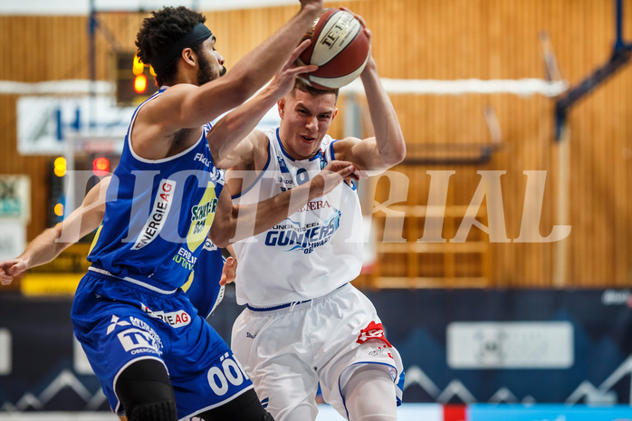 Basketball, Admiral Basketball Superliga 2019/20, Platzierungsrunde 3.Runde, Oberwart Gunners, Gmunden Swans, Edi Patekar (9)