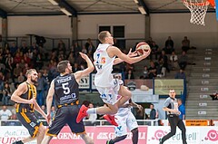 Basketball, ABL 2016/17, Grunddurchgang 2.Runde, Oberwart Gunners, Klosterneuburg Dukes, Sebastian Kaeferle (7), Romed Vieider (5)