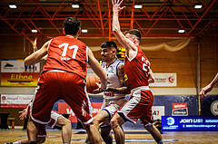 Basketball, win2day Basketball Superliga 2022/23, 2. Qualifikationsrunde, BBC Nord Dragonz, Traiskirchen Lions, Fabio Söhnel (44)