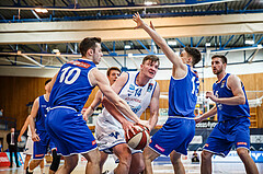 Basketball, Admiral Basketball Superliga 2019/20, Grunddurchgang 13.Runde, Oberwart Gunners, Vienna D.C. Timberwolves, Maximilian Schuecker (14)
