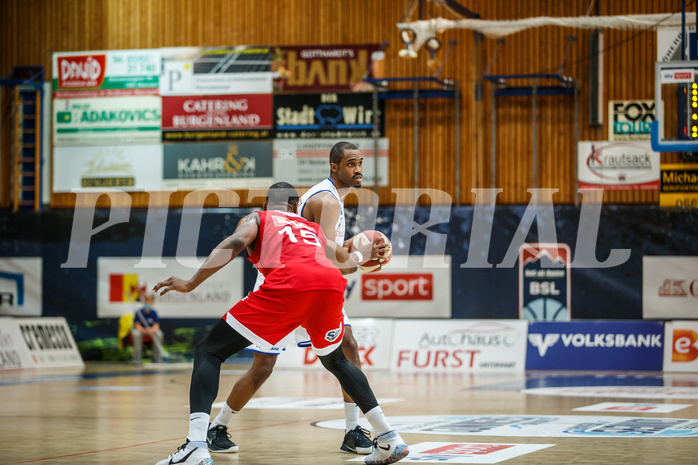 Basketball, bet-at-home Basketball Superliga 2020/21, Grunddurchgang 16. Runde, Oberwart Gunners, BC Vienna, Nigel Pruitt (11)