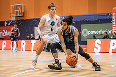 Basketball, Win2Day Superliga 2022/23, 7. Qualifikationsrunde, Vienna Timberwolves, BBC Nord Dragonz, Elias Wlasak (8), Kyran Jordan Mc Clure (13)