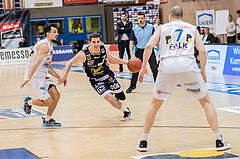 Basketball, Basketball Superliga 2022/23, 1. Platzierungsrunde, Oberwart Gunners, Gmunden Swans, 