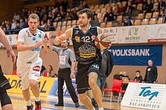 Basketball, ABL 2017/18, Grunddurchgang 23.Runde, Oberwart Gunners, Traiskirchen Lions, Florian Trmal (12)