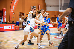 Basketball, Win2Day Basketball Damen Superliga 2022/23, Grunddurchgang 3.Runde, Vienna Timberwolves, DBB LZ OÖ, Lisa Ganhör (9)