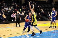 Basketball Superliga 2021/22, Grunddurchgang 9.Runde UBSC Graz vs. Vienna D.C. Timberwolves ,Philipp D´Angelo (9),Lukas Simoner (12)