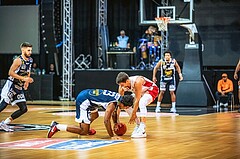 Basketball, Win2Day Superliga 2022/23, Grunddurchgang 1.Runde, Supercup, BC GGMT Vienna, Gmunden Swans, Dwayne Lautier-Ogunleye (23), Bogic Vujosevic (5)
