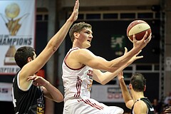 Basketball ABL 2016/17 Grunddurchgang 3. Runde  BC Vienna vs Traiskirchen Lions
Im Bild: Sebastian Koch (10), Milovan Draskovic (14)

