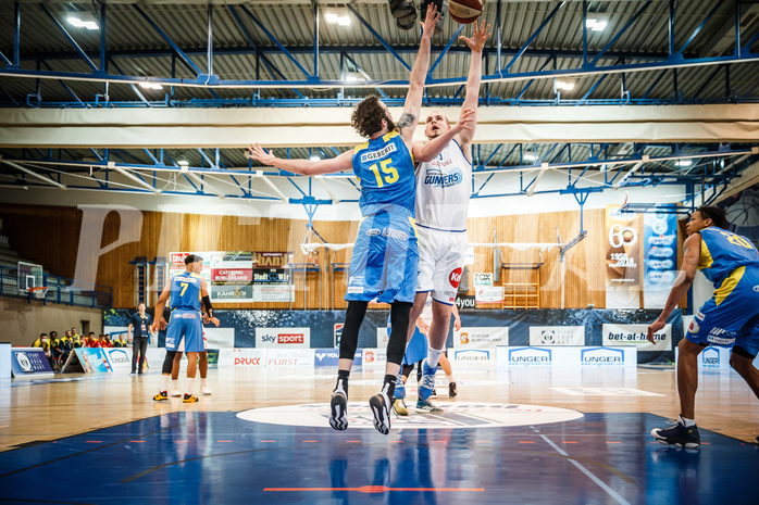 Basketball, bet-at-home Basketball Superliga 2020/21, Viertelfinale Spiel 1, Oberwart Gunners, SKN St. Pölten, Renato Poljak (16)