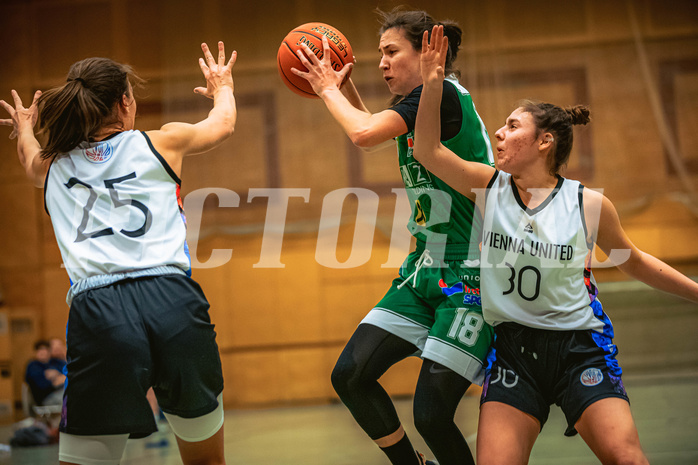 Basketball, Win2Day Basketball Damen Superliga 2022/23, Grunddurchgang 7.Runde, Vienna United, UBI Holding Graz, Nika Cic (18)