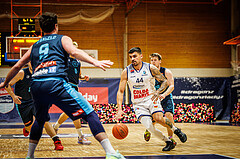 Basketball, win2day Basketball Superliga 2022/23, Grunddurchgang Runde 18, BBC Nord Dragonz, Vienna DC Timberwolves, Fabio Söhnel (44)