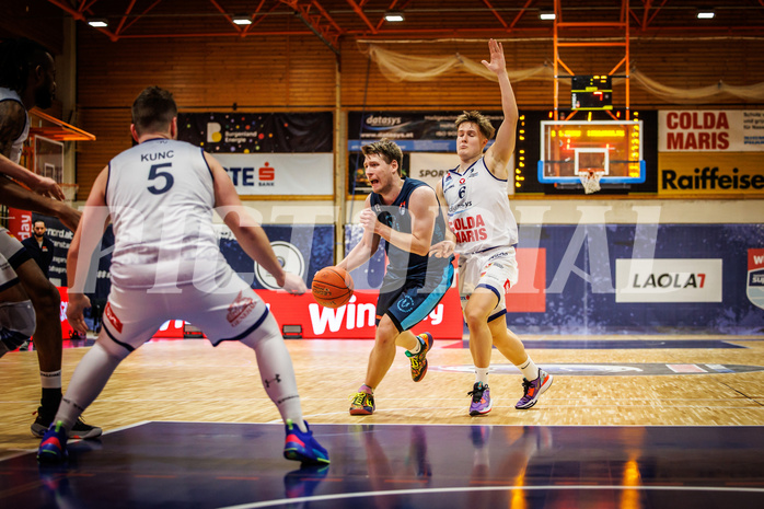 Basketball, win2day Basketball Superliga 2022/23, Grunddurchgang Runde 18, BBC Nord Dragonz, Vienna DC Timberwolves, Philipp D’Angelo (9)