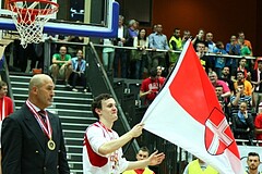 Basketball ABL 2012/13 Snickers-Playoff  Finale 5. Spiel BC Zepter Vienna vs. Redwell Gunners Oberwart, Benedikt Danek (9)











 































