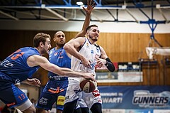 Basketball, ABL 2018/19, Grunddurchgang 25.Runde, Oberwart Gunners, Kapfenberg Bulls, Hayden Thomas Lescault (11)